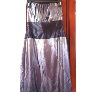 White House Black Market cocktail Dress off the shoulders silk size 2